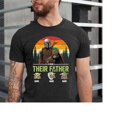 i am their father personalized shirt, dad shirt, fathers day shirt, star wars father shirt,  star wars character, baby y