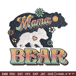 Mama bear embroidery design, Halloween embroidery, Embroidery file, Embroidery shirt, Emb design, Digital download
