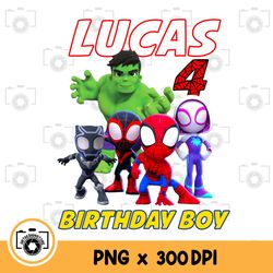 spidey birthday boy png. instant download files for printing, graphic, and more