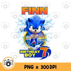 sonic birthday boy png. instant download files for printing, graphic, and more