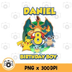 pokemon birthday boy png. instant download files for printing, graphic, and more