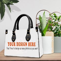 custom design leather bag, custom handbag, personalized leather bag
