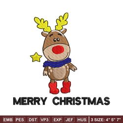 reindeer embroidery design, chrismas embroidery, embroidery file, embroidery shirt, emb design,digital download
