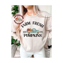 farm fresh pumpkins png, retro fall pumpkins sublimation, pumpkin png, vintage truck png, fall sublimation designs, fall