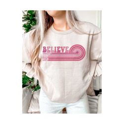 retro cancer awareness, believe png, retro breast cancer png, awareness sublimation, cancer awareness png, retro sublima