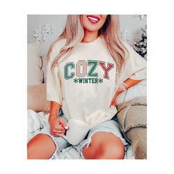 cozy winter png, retro winter svg sublimation, varsity winter designs png, christmas season svg, retro christmas png, ho