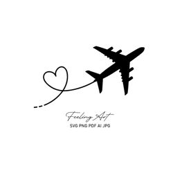 airplane heart svg, dotted line svg, airplane svg, travel svg, flying airplane svg, plane route svg, airplane svg kids,