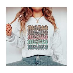 groovy mama png, mama boho distressed stacked png, sublimation designs, mama sublimation png, boho mama sublimation desi