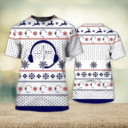 personalized christmas dispatcher uniform: 3d tshirt with textures & name