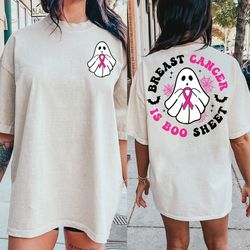 breast cancer is boo sheet shirt, breast cancer awareness shirt, halloween breast cancer shirt, breast cancer halloween