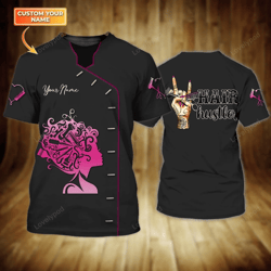 hair hustler personalized 3d tshirt: the perfect hair stylist gift for women