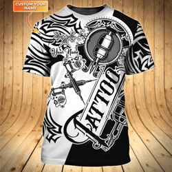 men s tattoo artist shirt: personalized 3d tshirt for tattoo artists