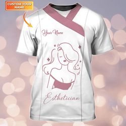 customized esthetician 3d tshirt - skin care specialist tee