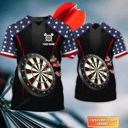 custom usa darts shirt: personalized 3d tshirt for men perfect gift for darts players