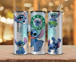 stitch starbucks tumbler wrap, stitch  png, stitch tumbler png 01