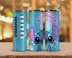 stitch starbucks tumbler wrap, stitch  png, stitch tumbler png 06