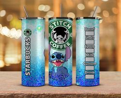 stitch starbucks tumbler wrap, stitch  png, stitch tumbler png 19