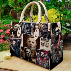 halloween leather handbag, halloween horror characters bag, halloween women bags and purses