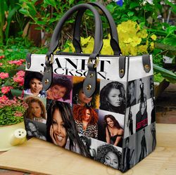 janet jackson women leather hand bag, janet jackson lover handbag, custom leather bag