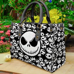 nightmare before christmas women leather hand bag,jack skellington woman handbag,jack skellington lover handbag