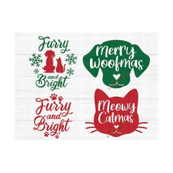 pet christmas svg bundle, dog christmas svg, dog christmas clipart, christmas svg, cat, pet ornament, dog ornament,png,c