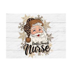 santa's favorite nurse christmas png,santa png,christmas png,nurse,santa sublimation design download,christmas leopard,l