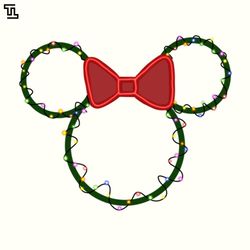 mickey wreath, disney christmas png download