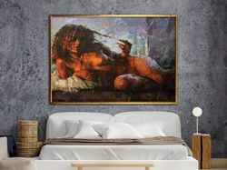 nude body canvas, woman art, bedroom, new house gift ideas,nude canvas print,sexy body decor, bedroom decor,,canvas desi