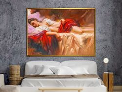 sensual girl artwork, erotic canvas art, nude wall art, sexy body decor, sexy woman canvas, nude girl print,,canvas desi