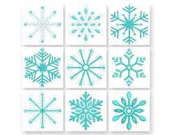 snowflake machine embroidery design. decoration embroidery,  snow embroidery