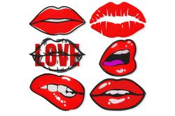 lips embroidery designs. lipstick machine embroidery design