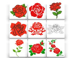 rose machine embroidery designs. flowers embroidery designs