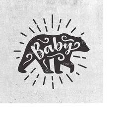 baby bear svg, baby svg, family bear svg, bear svg, baby shirt svg, svg cut files, cut files for cricut, silhouette svg,