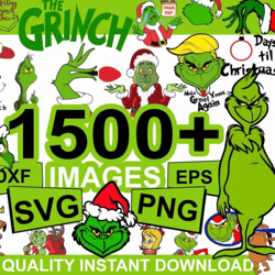 ultimate grinch svg bundle | grinch svg, grinchmas svg, green character svg