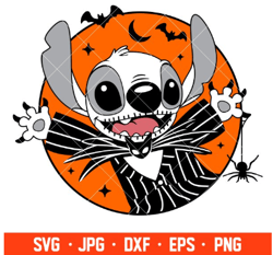 halloween alien jack svg halloween svg spooky season svg disney svg cricut silhouette vector cut file