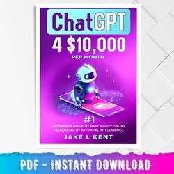 chatgpt 4 10,000 per month: beginners guide to make money online generated by artificial intelligence