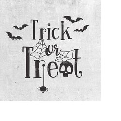 Trick or treat  svg, Halloween svg, Trick or treat, Fall svg, svg files for cricut, halloween clip art, silhouette svg,