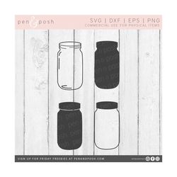 mason jar svg - jar svg - mason jar cut files - mason jar clipart - mason jar dxf - mason jar bundle - cut files for cri