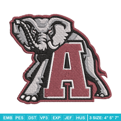 alabama crimson tide embroidery, alabama crimson embroidery, football embroidery, ncaa embroidery, sport design, ncaa46