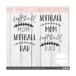 softball mom svg - softball svg - softball dad svg - matching softball  s - softball mom   file - softball dad   file