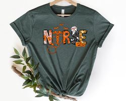 halloween nurse shirt, spooky nurse shirt, nurse halloween gifts, halloween party shirt, nurse halloween t-shirt, cute n