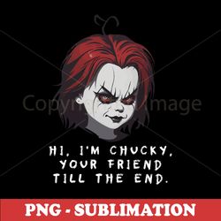 scary doll - digital sublimation png - transform your crafts with chilling chucky