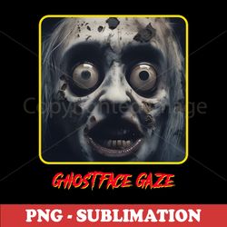 ghostface gaze - spooky skull sublimation png digital download - dazzle with bone-chilling designs
