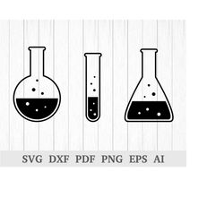 beaker svg, science beaker svg, science flask svg, science lab svg, test tube svg cutting files, cricut & silhouette, dx