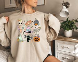 vintage halloween sweatshirt, halloween party sweatshirt, spooky season, halloween shirts for women, halloween crewneck,