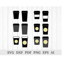 coffee cup svg, coffee cup monogram svg, coffee monogram svg, coffee svg, cricut & silhouette vinyl, dxf, ai, pdf, png,