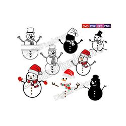 snowman svg bundle,christmas snowman svg,snowman svg,snowman clipart, christmas cut file,winter svg,snowman silhouette,s