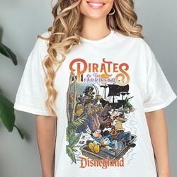 vintage pirates of the caribbean disneyworld shirt, mickey pirates shirt, disneyworld family trip shirt, mickey caribbea