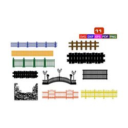 fence svg,picket fence,picket fence digital cut files,board fence border clipart,fence divider svg ,files fence cut file