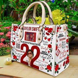 Taylor Swift 22 Leather handBag,Taylor Swift Bag,Music Leather Handbag